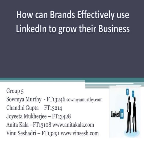 Linked in to grow businesses group 5