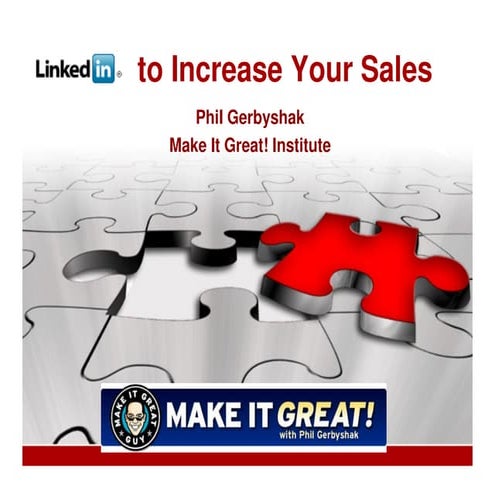 Linked in to improve your sales   waukesha chamber