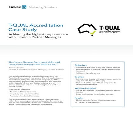 T-QUAL Accreditation Case Study
