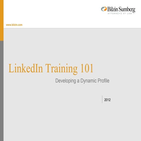 LinkedIn training 101 for lawyers