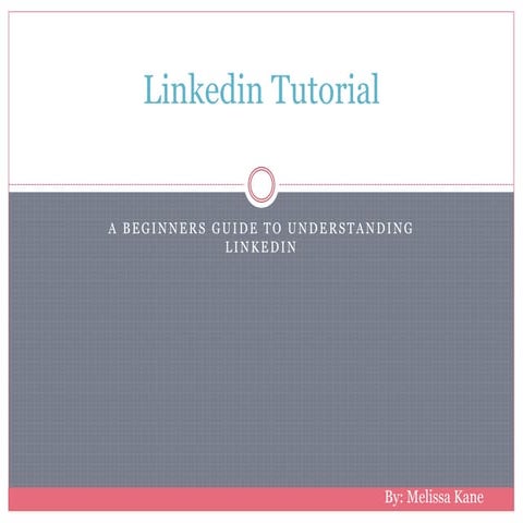 Linkedin tutorial