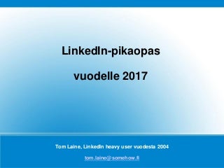 LinkedIn työnhaussa - pikaopas