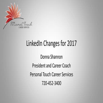 LinkedIn Changes for 2017