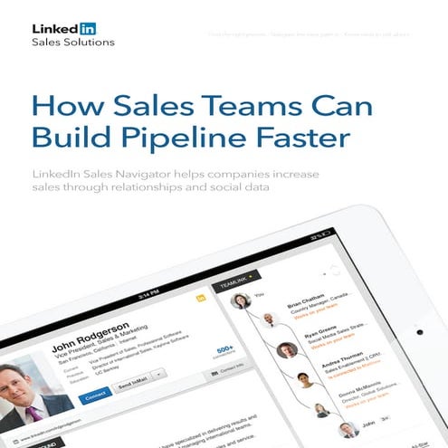 LinkedIn Whitepaper: How Sales Teams Can Build Pipeline Faster