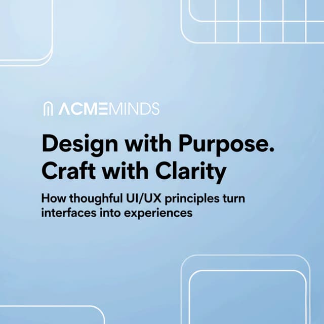 UI/UX Principles. Practical Design. Real Business Impact.