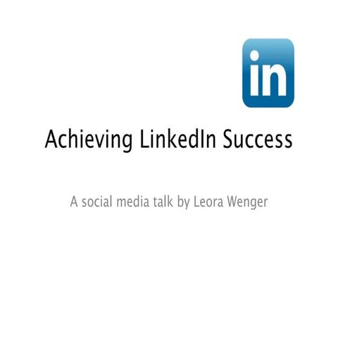 LinkedIn Workshop