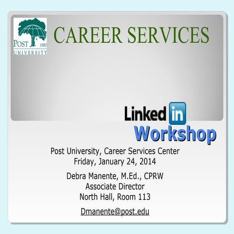 Linkedin Workshop - The 8 Basics