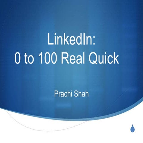 LinkedIn Workshop | PPTX