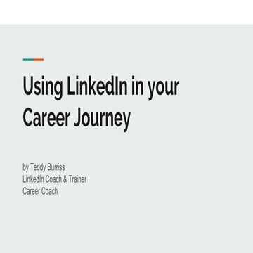 LinkedIn And Your Career Journey