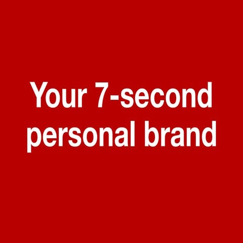 Managing your personal branding