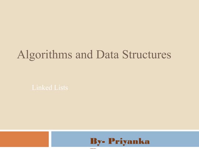 Linked list | PPT | Free Download