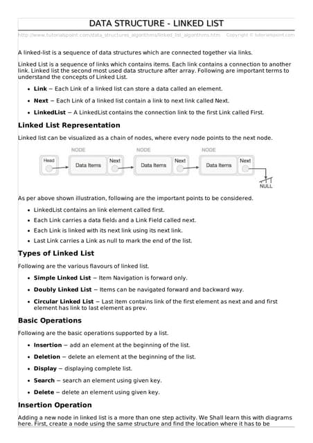 linked list in Data Structure, Simple and Easy Tutorial | PPT