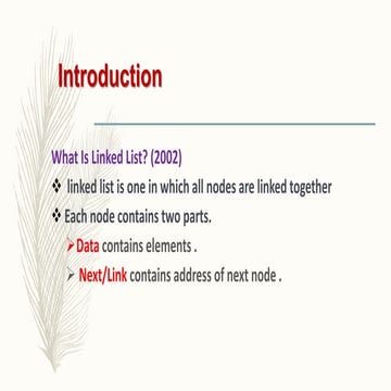 Linked list | PPT