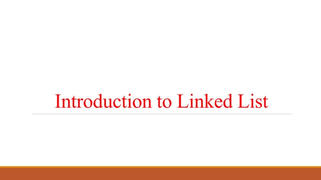 Linked list