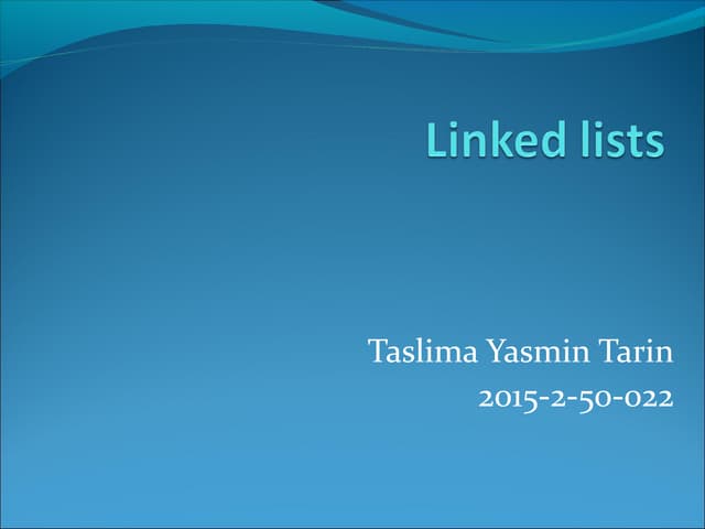 Linkedlist
