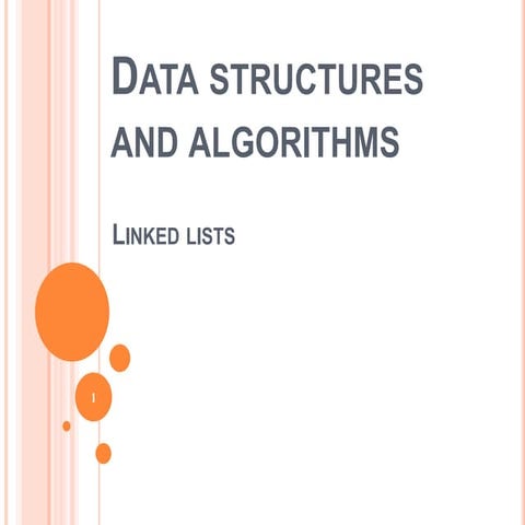 Linked lists a | PPT