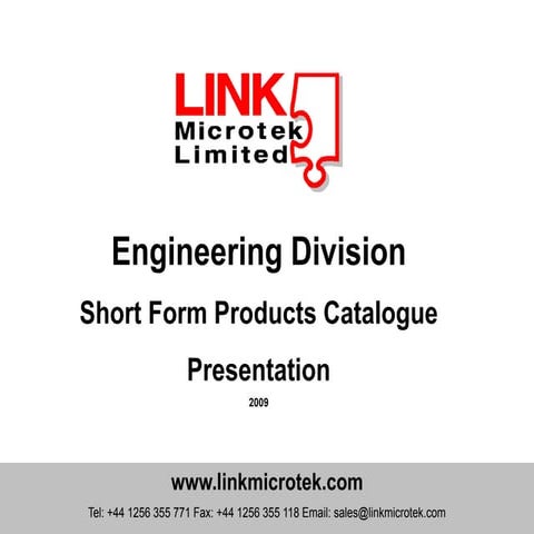 Link Engineering Catalogue 2009