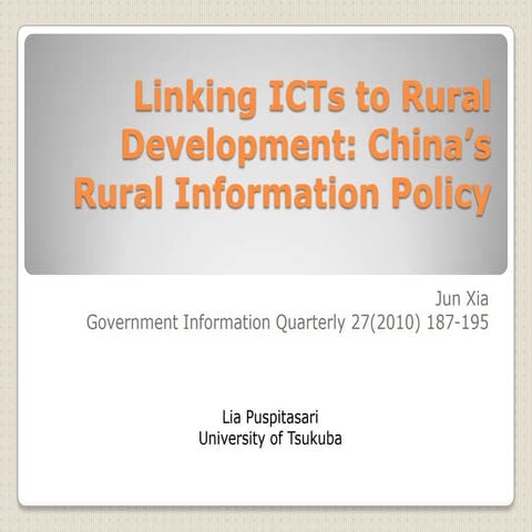 National Integrated ICT Policy White Paper: Implementation Plan | PDF