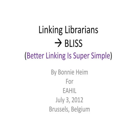 Linking Librarians