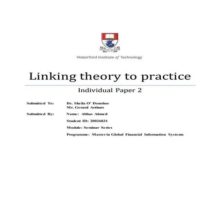 Linking theory to practice
