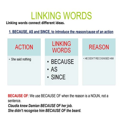 Linking words