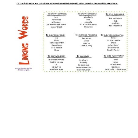 Linking words