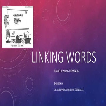 Linking words