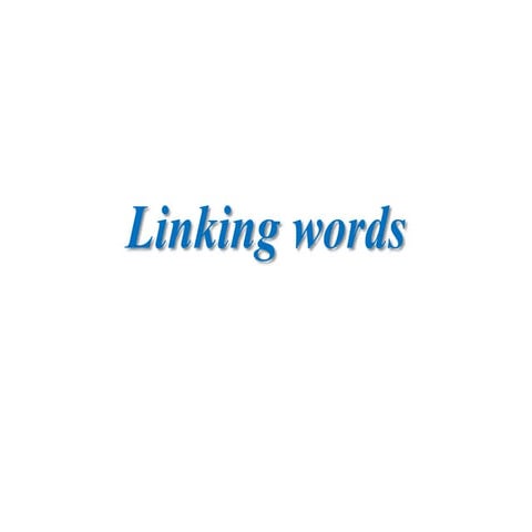 Linking words