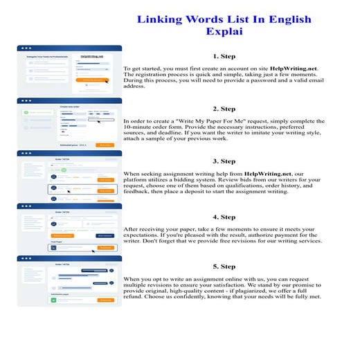 Linking Words List In English Explai. Online assignment writing service.