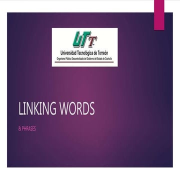 Linking words maria canales