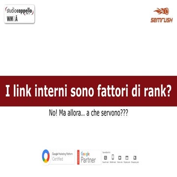 I link interni sono fattori di rank? Scopriamolo!