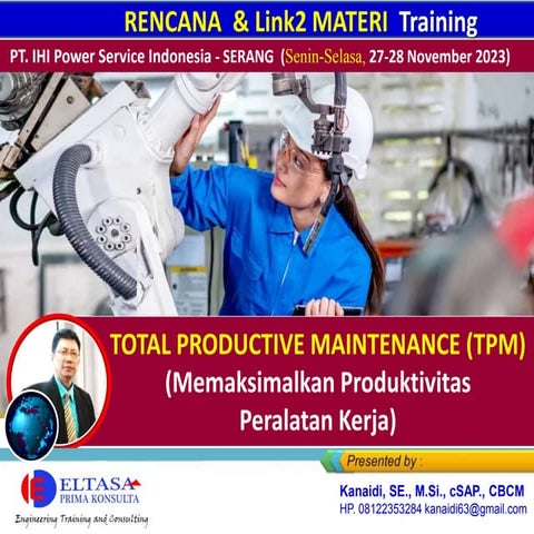 Fungsi & Manfaat Penerapan TPM _Training 
