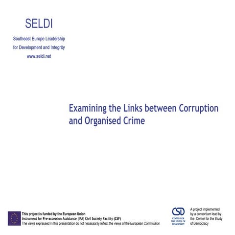 Links Corruption and Organised Crime | PDF