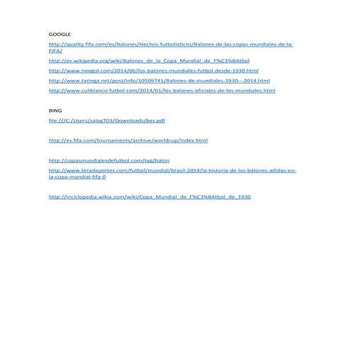 Links de los balones de futbol