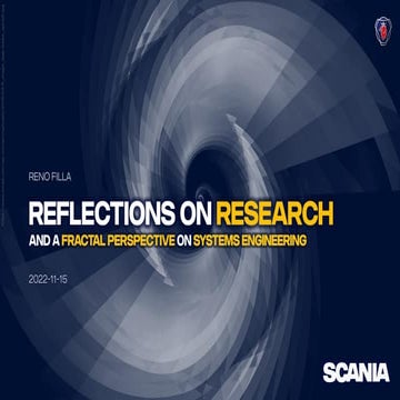 Reflections on Research (and a Fractal Perspective on Systems Engineering)