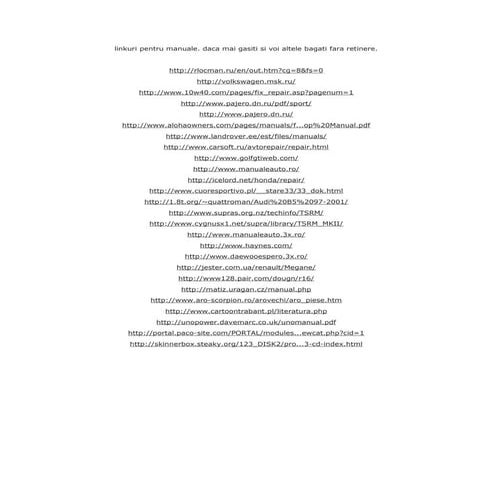 Linkuri pentru manuale