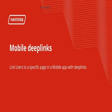 Link Users to Your Specific Page in a Mobile App With Deeplinks