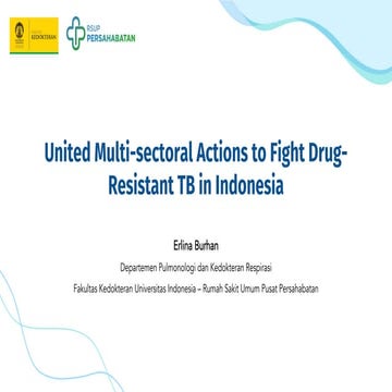 United multisectoral actions to fight drug-resistant TB in Indonesia: Dr Erli...
