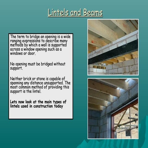Lintels and Beams