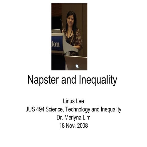Linus Lee: Napster And Inequality