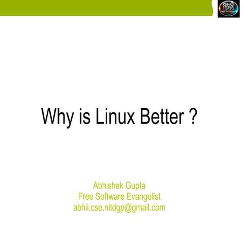 Why Linux is better
