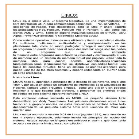 Historia De Linux | PPT