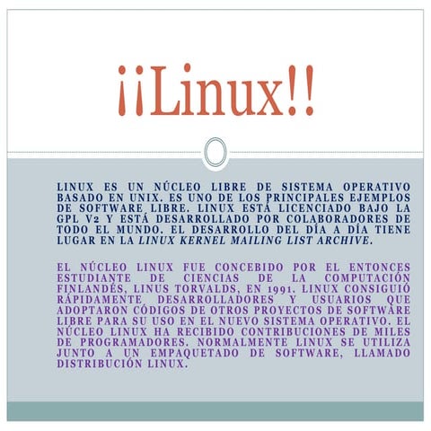 linea del tiempo de linux | PPTX