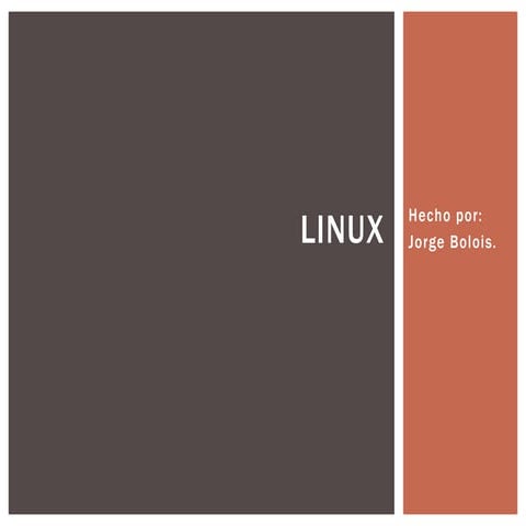 Introducción a linux | PPTX