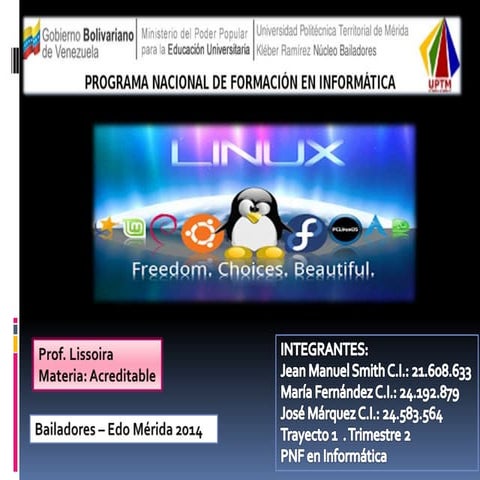 Sistema Operativo: Linux | PPTX