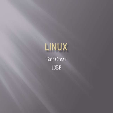 Linux Presentation