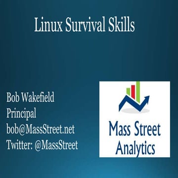 Hands On: Linux survival skills