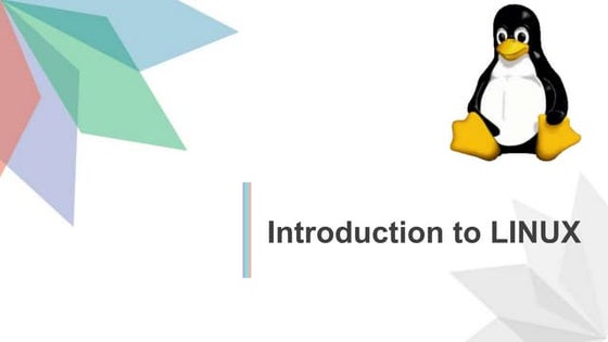 Introduction to linux | PPT