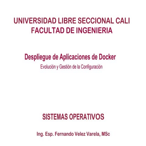 Linux y Docker, Practicas de Sistemas Operativos