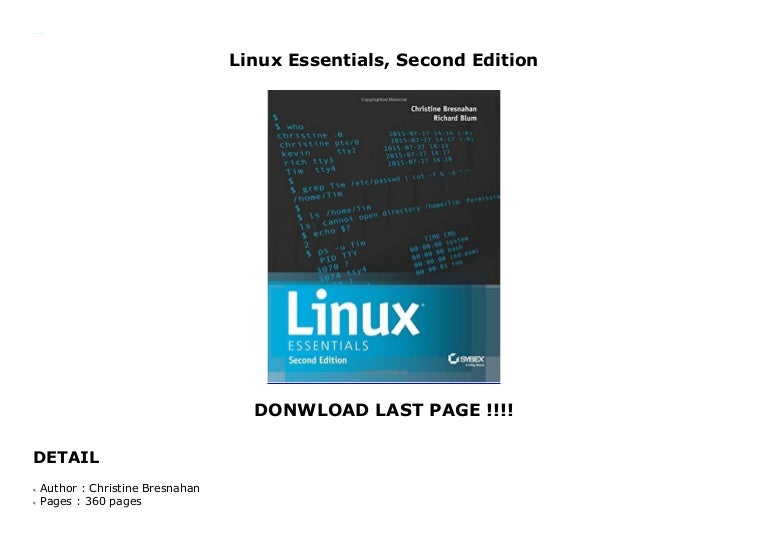 Linux Essentials, Second Edition